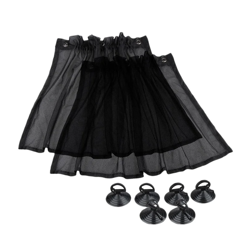 

2 шт., автомобильные солнцезащитные шторы на присоске