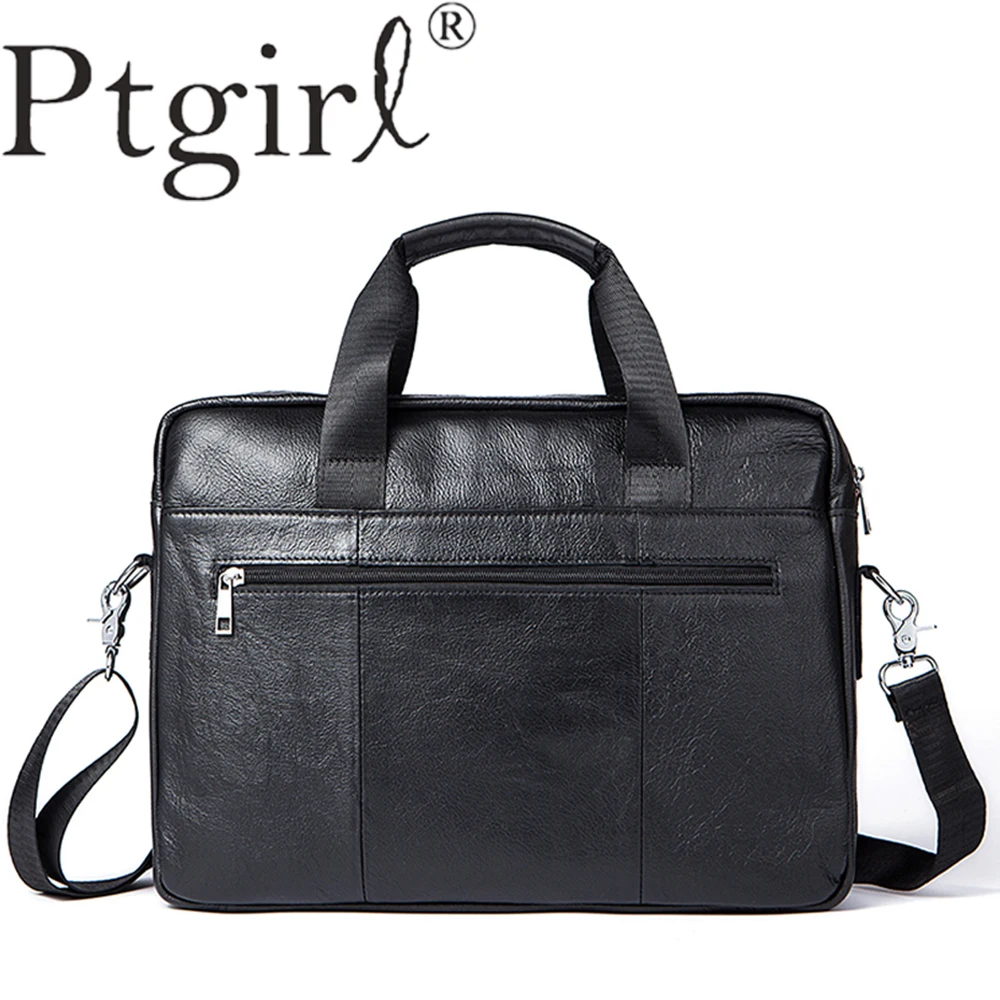 Модные деловые мужские портфели из натуральной кожи сумки через плечо кожаные