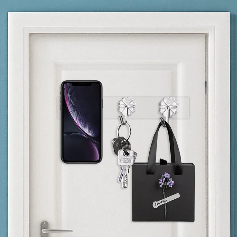 Настенный подвесной стеллаж для ванной комнаты без отверстий наноклейкая стойка