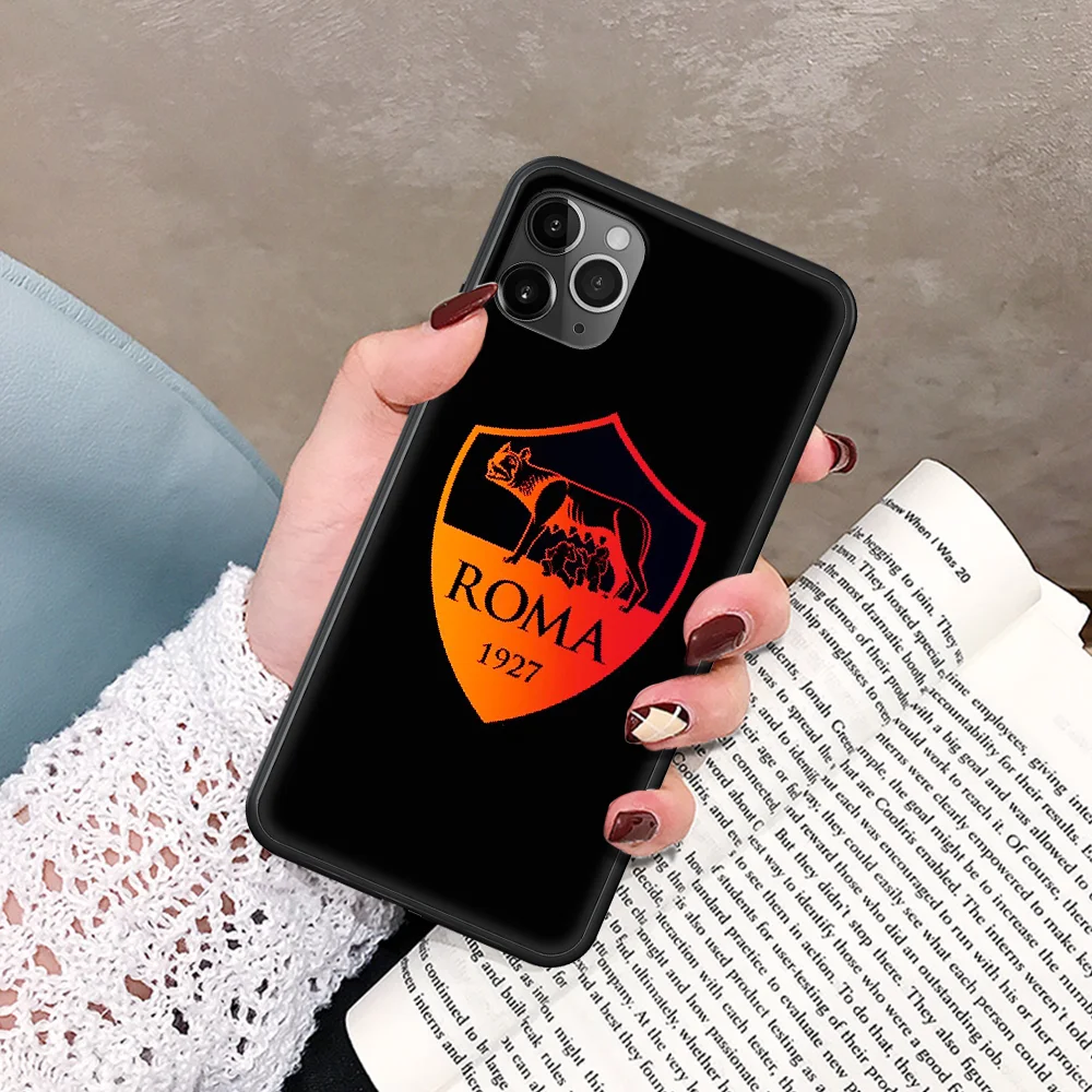 

Roma club Phone Case For IPhone 5 5S SE 5C 6 6S 7 8 Plus X XS XR 11 12 Mini Pro Max 2020 black Prime Luxury Funda Pretty Cell