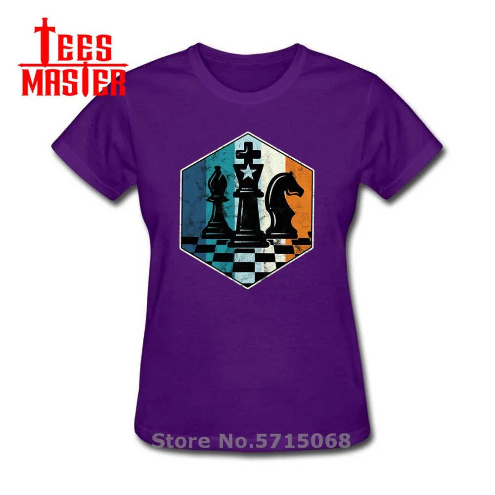 Женская футболка в стиле ретро Camiseta Винтажная шахматы футболки шахмат новый