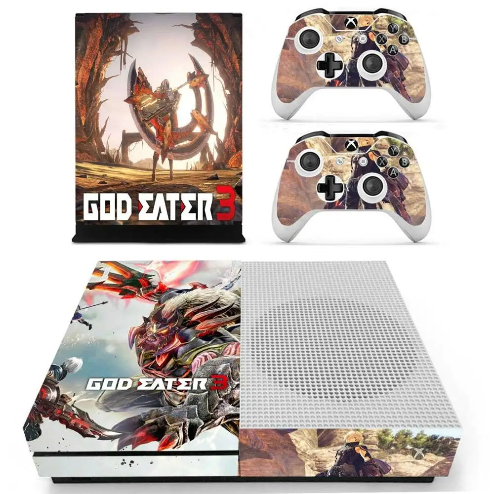 Наклейка s God Eater для Xbox One S кожа Виниловая Pegatina one тонкая консоль и два контроллера