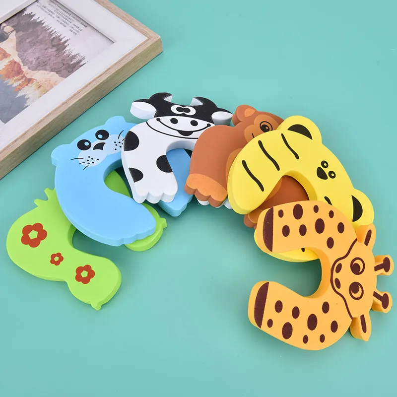 5pcs/lot Protection Baby Safety Cute Animal Door Stopper Card Lock Newborn Care Child Finger Protector | Мать и ребенок