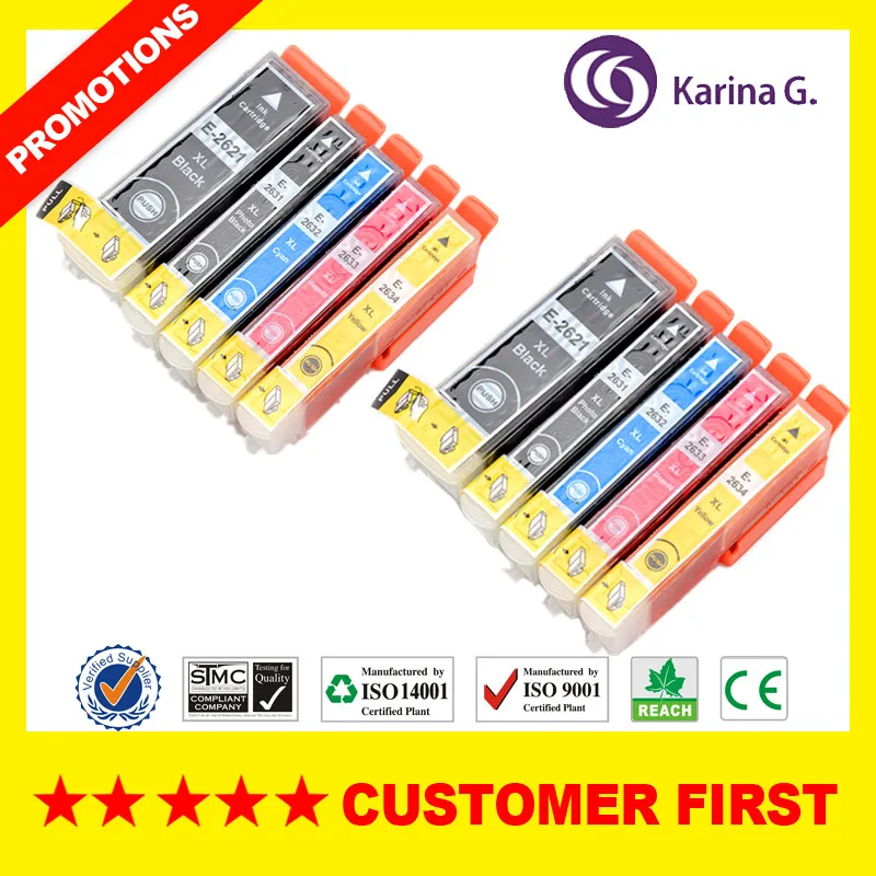 Чернильные картриджи совместимы с T2621 T2631 26XL для принтера Epson expressions XP 700 710 720 610 520 510