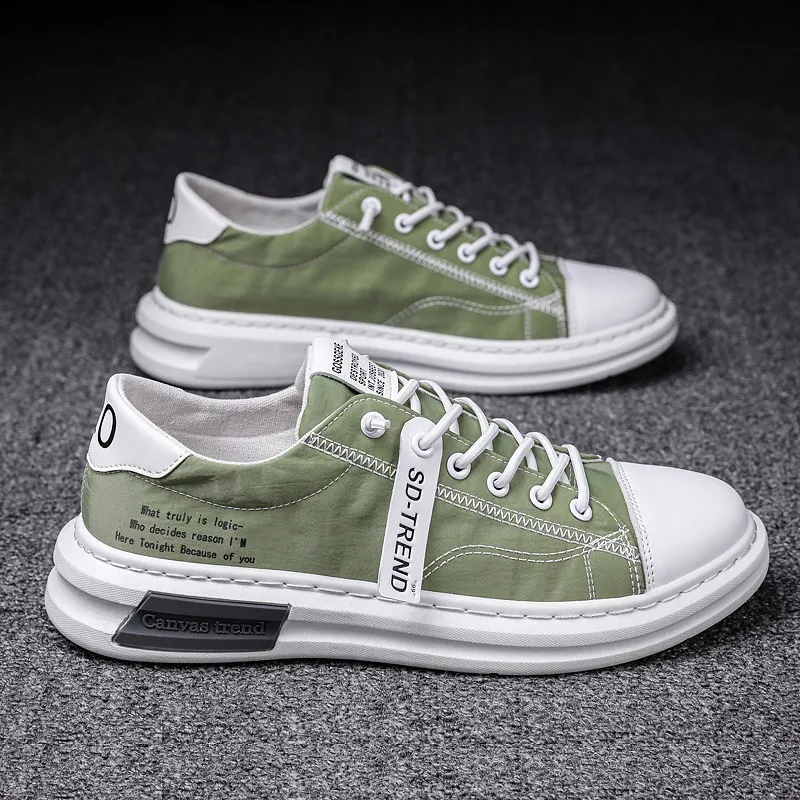 Summer canvas shoes men's ice silk umbrella cloth breathable casual shoes Korean Trend Sneakers Men's shoes