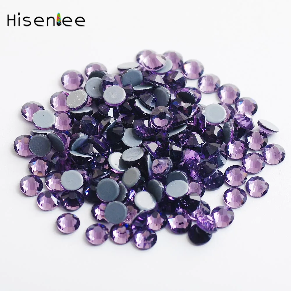 Украшение для одежды супер яркое стекло горячей фиксации стразы с плоским