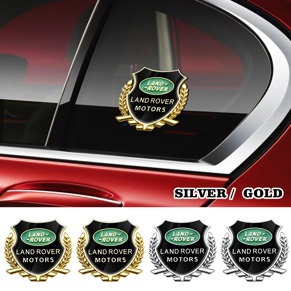 

2PCS 3D Metal Car Stickers Door Side Trunk Waterproof Auto Logo Decals Accessories For Land Rover Range VELAR Evoque DISCOVERY