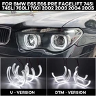 Дневной светильник комплект светодиодов глаза ангела кроя Стиль гало кольца DTM U Форма светильник для BMW E65 E66 предварительно 745i 745Li 760Li 760i 2002-2005