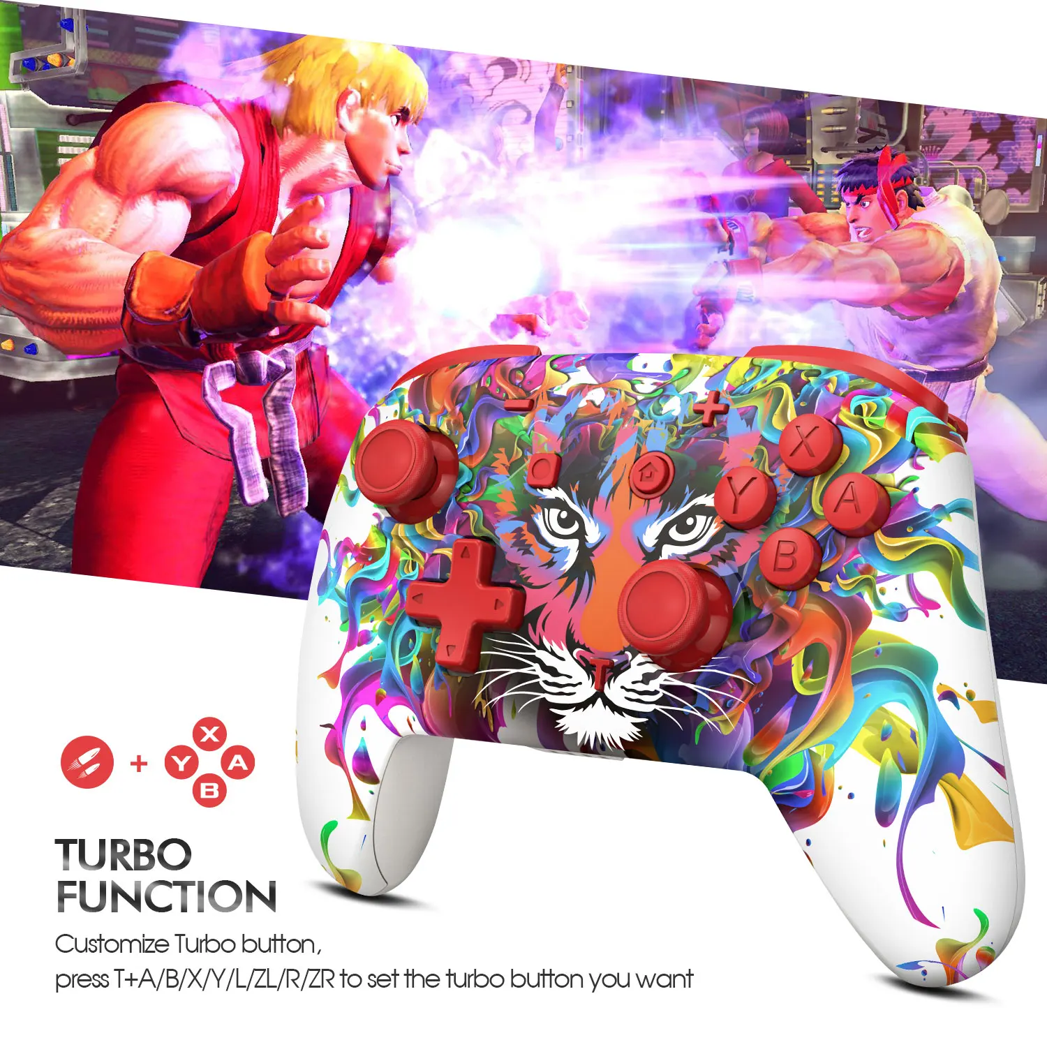 Новый беспроводной геймпад Bluetooth Pro контроллер для Nintendo Switch/Switch Lite/ПК ноутбук