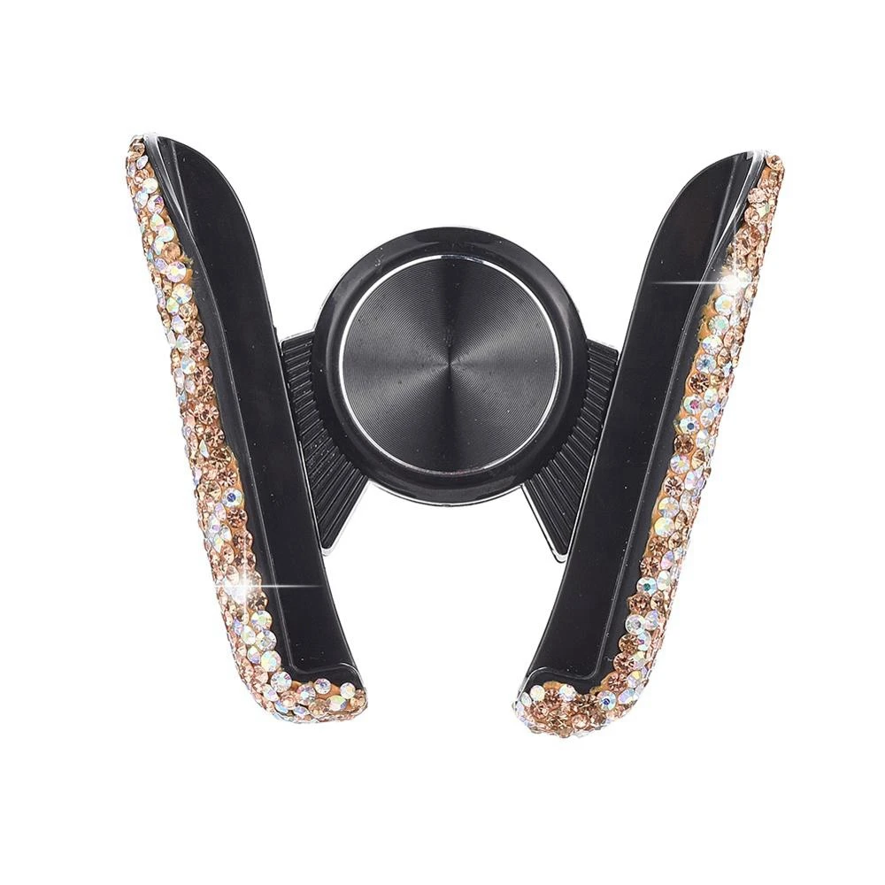 Car Air Outlet Snap-Type Support Diamond-Studded Navigation Mobile Phone Holder For iPhone 8 XS XR for Samsung Support Telephone