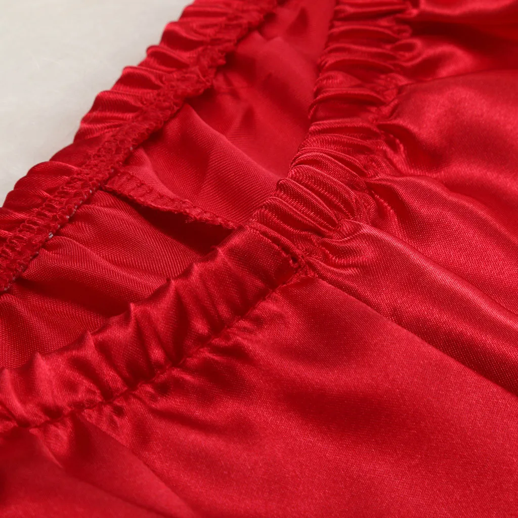 Комплект из 2 предметов женское атласное нижнее белье одежда для сна однотонная