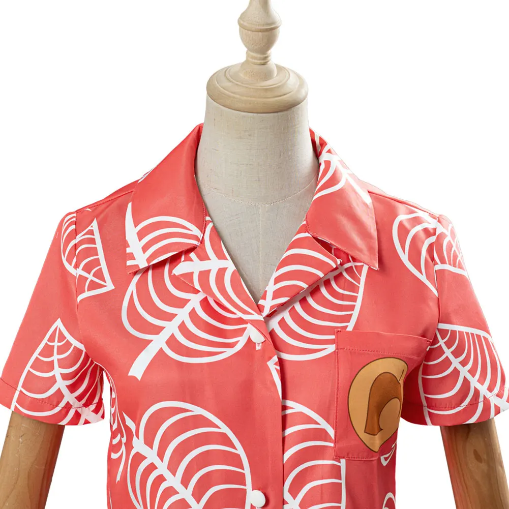 

NeW Animal Cosplay Crossing T Shirt Isabelle Cosplay Shirt Costume Women Adult Girls Short Sleeve Tops Cosplay