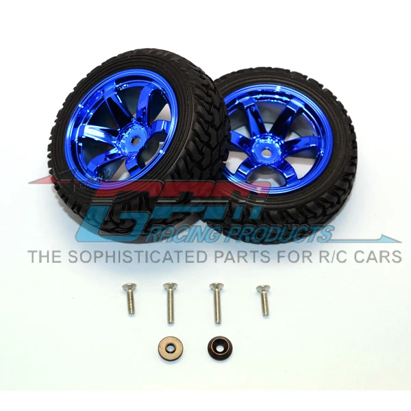 GPM пластиковые 6-полюсные колеса и шины для осевой 1/18 4WD Электрический YETI JR CAN-AM