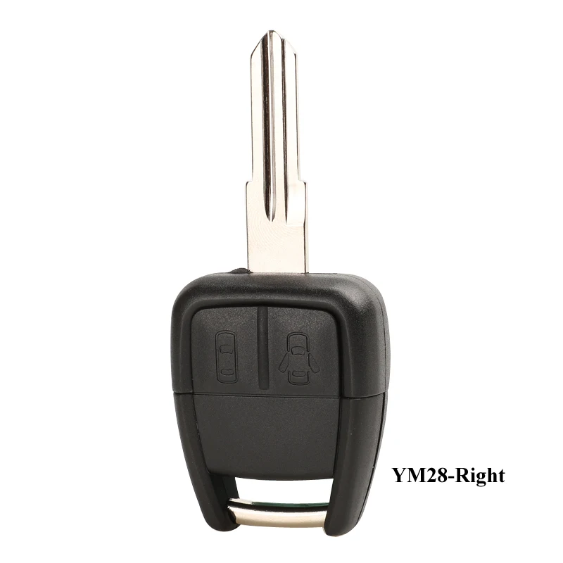 with YM28 Jingyuqin автомобильный пустой ключ оболочки для Chevrolet Aveo Spark Epica Lova 2 кнопки Замена чехол брелока Дистанционного Управления HU43 HU46 HU100 YM28 лезвие - Цвет: with YM28