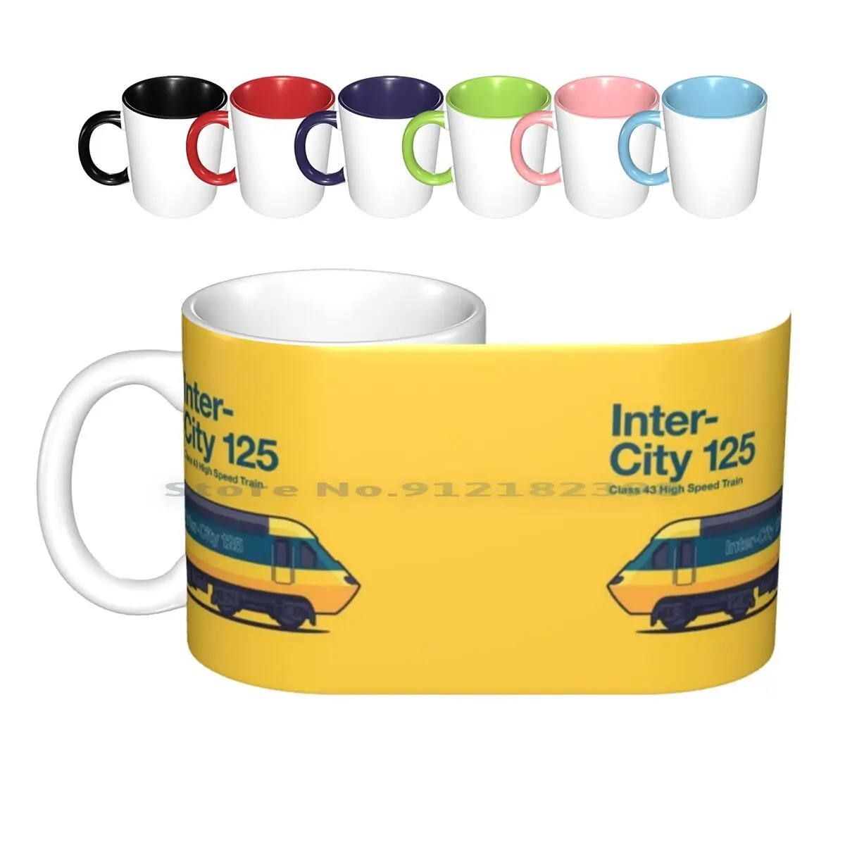 

Intercity 125 High Speed Train Side Profile Orig Ceramic Mugs Coffee Cups Milk Tea Mug Train Hst Intercity High Speed Train