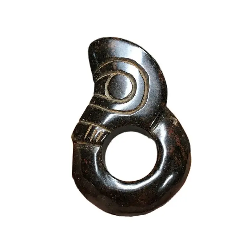 Магнетитовый магнит черный железный метеорит Нефритовый поросенок дракон