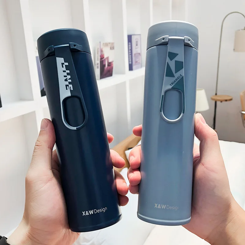 350 мл модный термос с двойными стенками из нержавеющей стали креативная