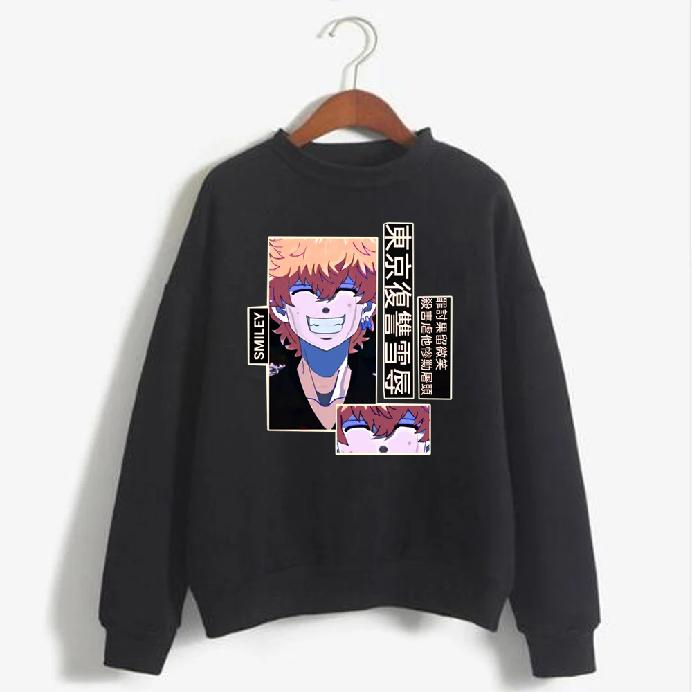 

Tokyo Revengers Autumn Winter Hoodies Sweatshirt Graphic Manga Hoody Male Kawata Nahoya Anime Round Neck Loog Sleeve