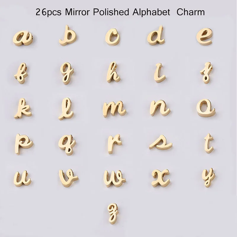 

Sansango 26Pcs English Alphabet Letters Charms Pendants DIY Handmade Jewelry Craft Bracelet Fashion Jewelry Making