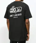 Женская футболка с принтом don't look back, Готическая Повседневная хипстерская футболка из 100% хлопка, модная футболка в стиле гранж и tumblr, футболка унисекс с графическим принтом