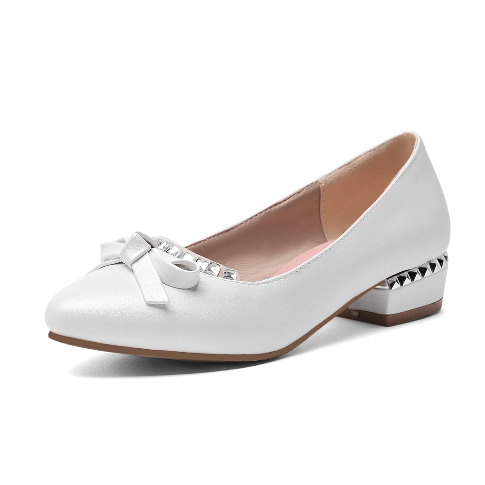 Женские туфли большого размера с бантом летние на плоской подошве | Обувь