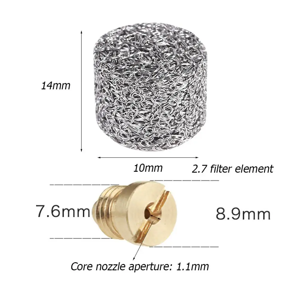 Nozzle and 2.7g 1 шт. Автомобильный Автоматический пенопластовый фильтр картридж из нержавеющей стали пенопластовый фильтр Лэнс сетка планшет замена чистая для пеногенератора пеногенератор таблетка для пеногенератора - Цвет: Nozzle and 2.7g