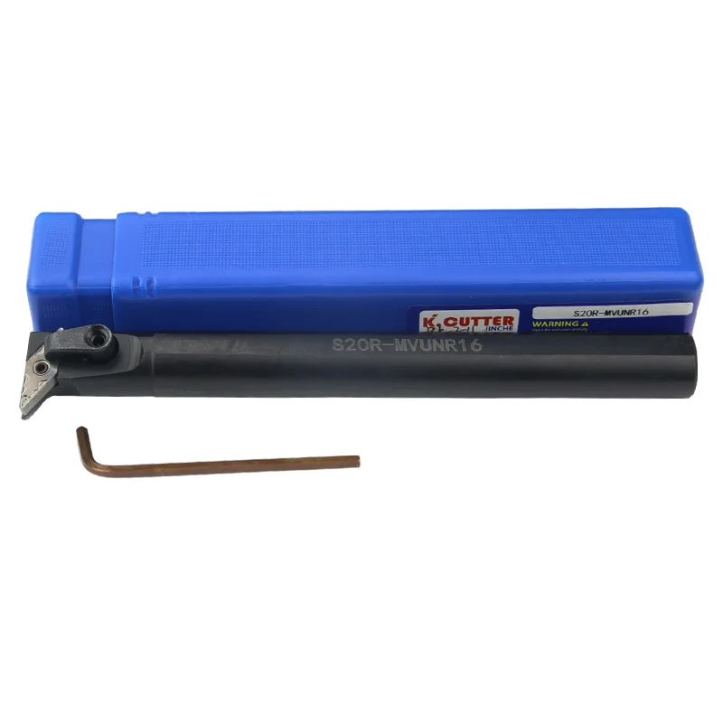 

1pc S20R-MVUNR16 S25S-MVUNR16 Internal Turning Tool Holder VNMG16 Carbide Inserts Lathe Bar CNC Cutting Tools Set