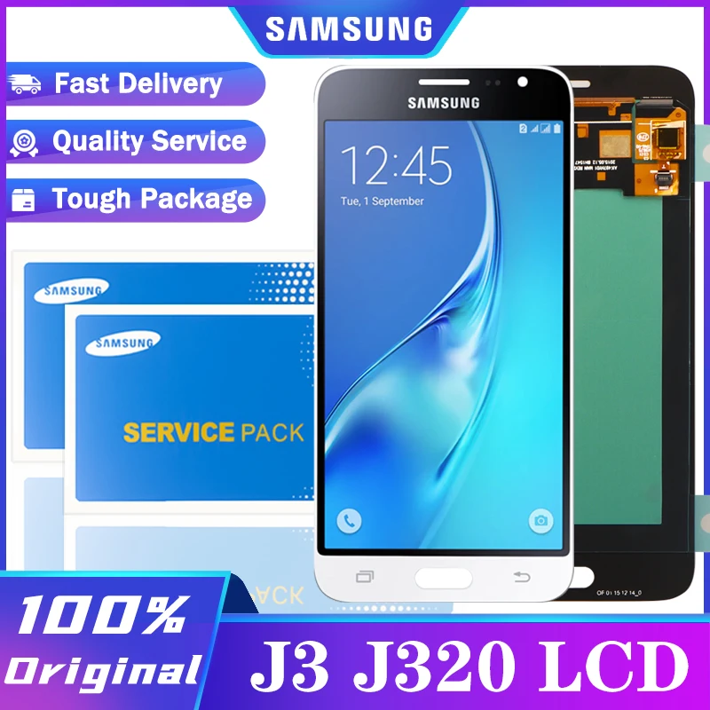 ЖК-дисплей 5 0 'ɺMOLED для Samsung Galaxy J3 2016 J320 J320A J320F J320P J320M J320FN сенсорный экран с