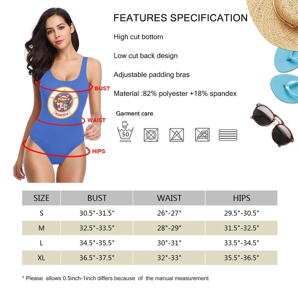 

U.S.A State Style Halter Print 2021 Sexy Women One-Piece Swimsuit Suits Bodysuit Beach Wear Backless Monokini
