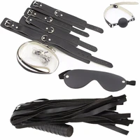 bdsm fetish slave sex bondage bed restraints hand ankle rope ball gag whip patch erotic sex toys for couple adult game