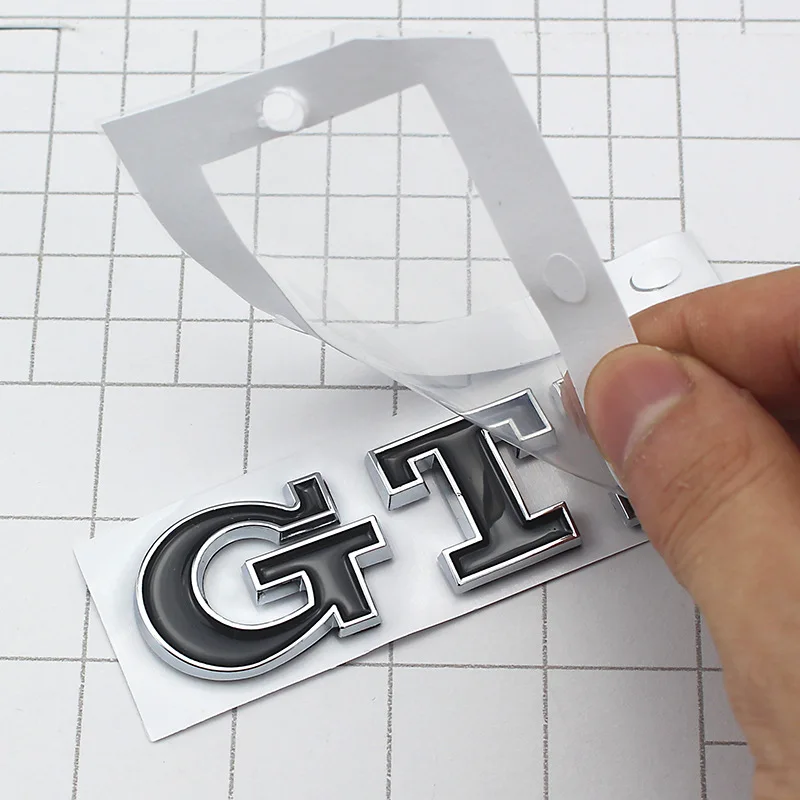

Car Stickers For GTI Chrome Emblem Sticker Personalized tail box Sticker For VW POLO Golf 6 7 Car Styling Sticker