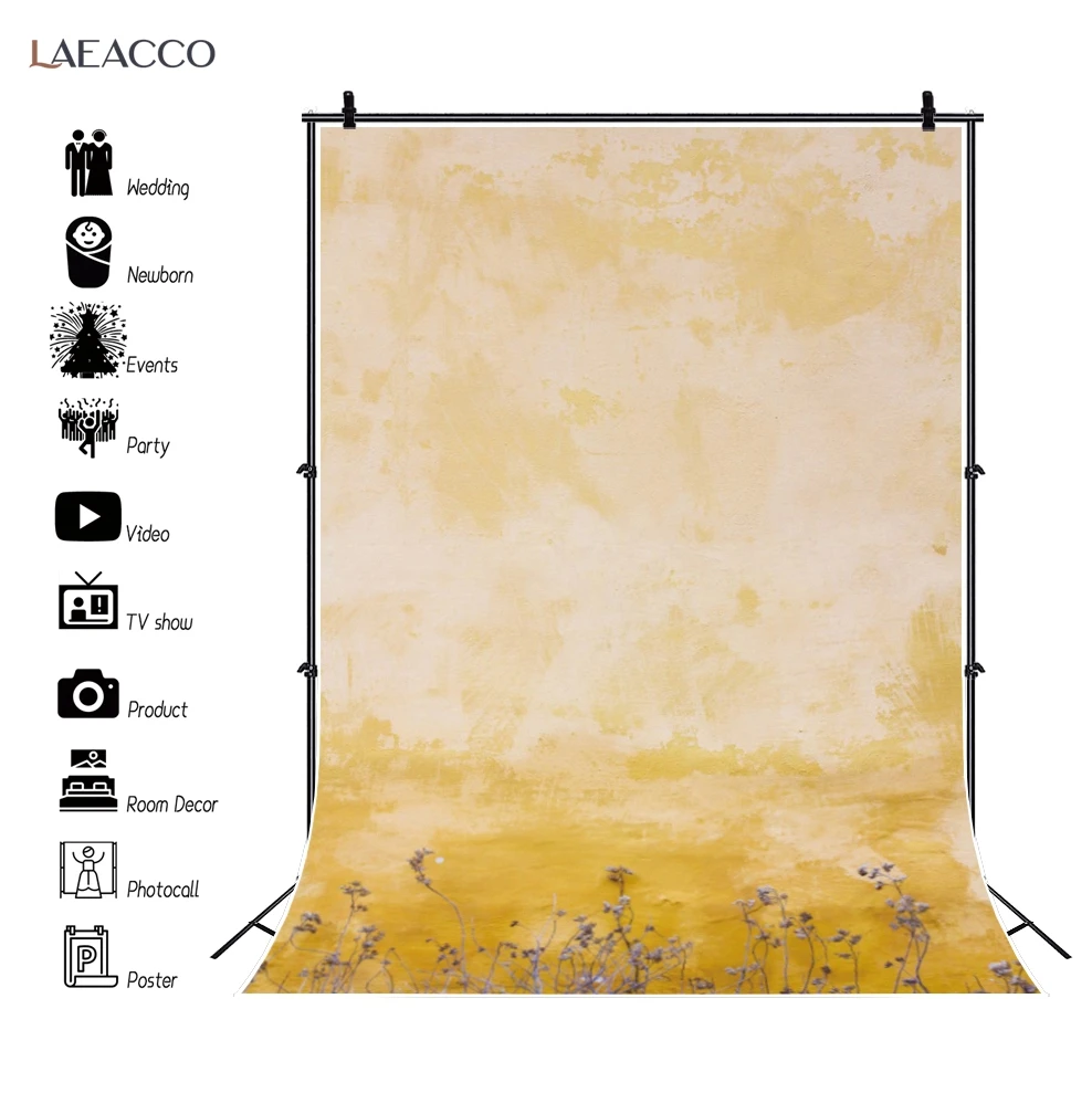 

Фон для фотосъемки цементная стена серый желтый однотонный градиент Цветочная кукла детский портрет вечерние студия