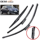 Misima Windshield Windscreen Wiper Blades For Renault Clio 3 MK3 Front Rear Window 2005 2006 2007 2008 2009 2010 2011 2012