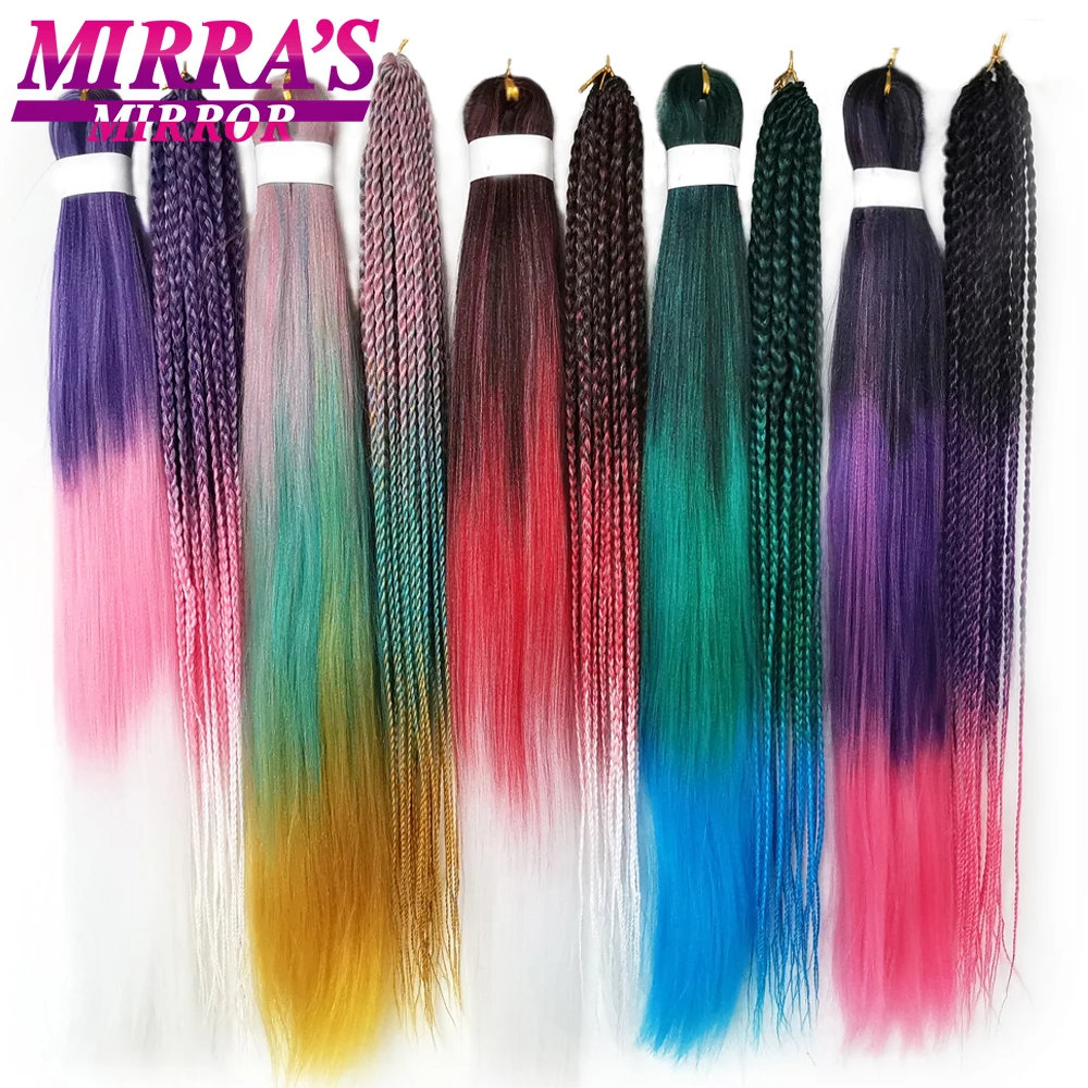 Омбре плетеные волосы Вязание крючком Наращивание волос Синтетические легко