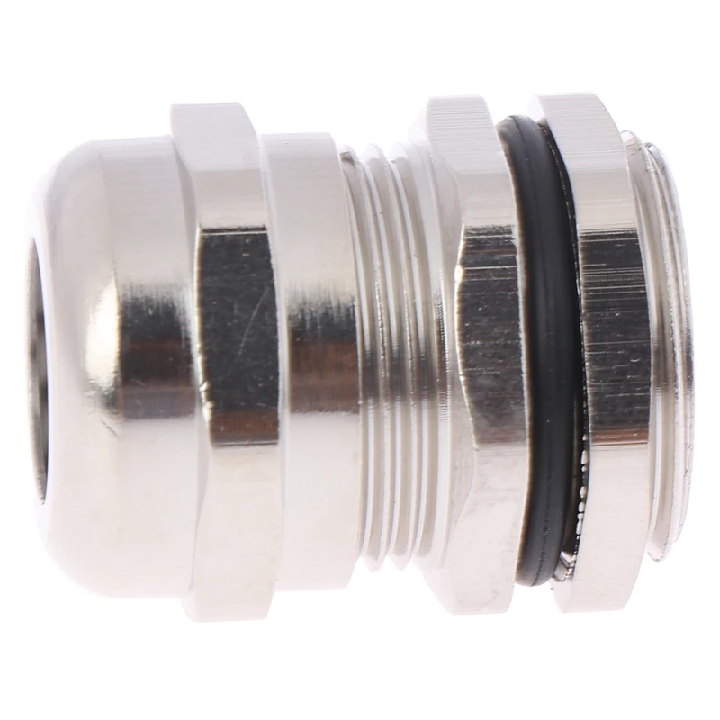 

1pc Copper Nickel Plating Pg7 Pg9 Pg11 Pg13.5 Waterproof Connector Cable Gland For Fixing Cables Stainless Stell