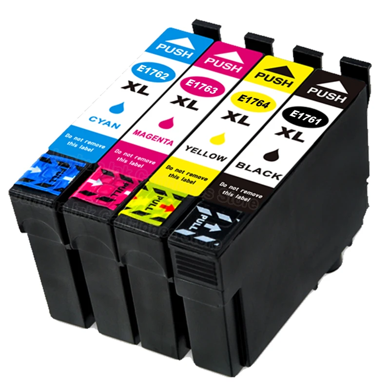 Картридж чернильный для принтера EPSON T1761 T1762 T1763 T1764|Чип картриджа| |