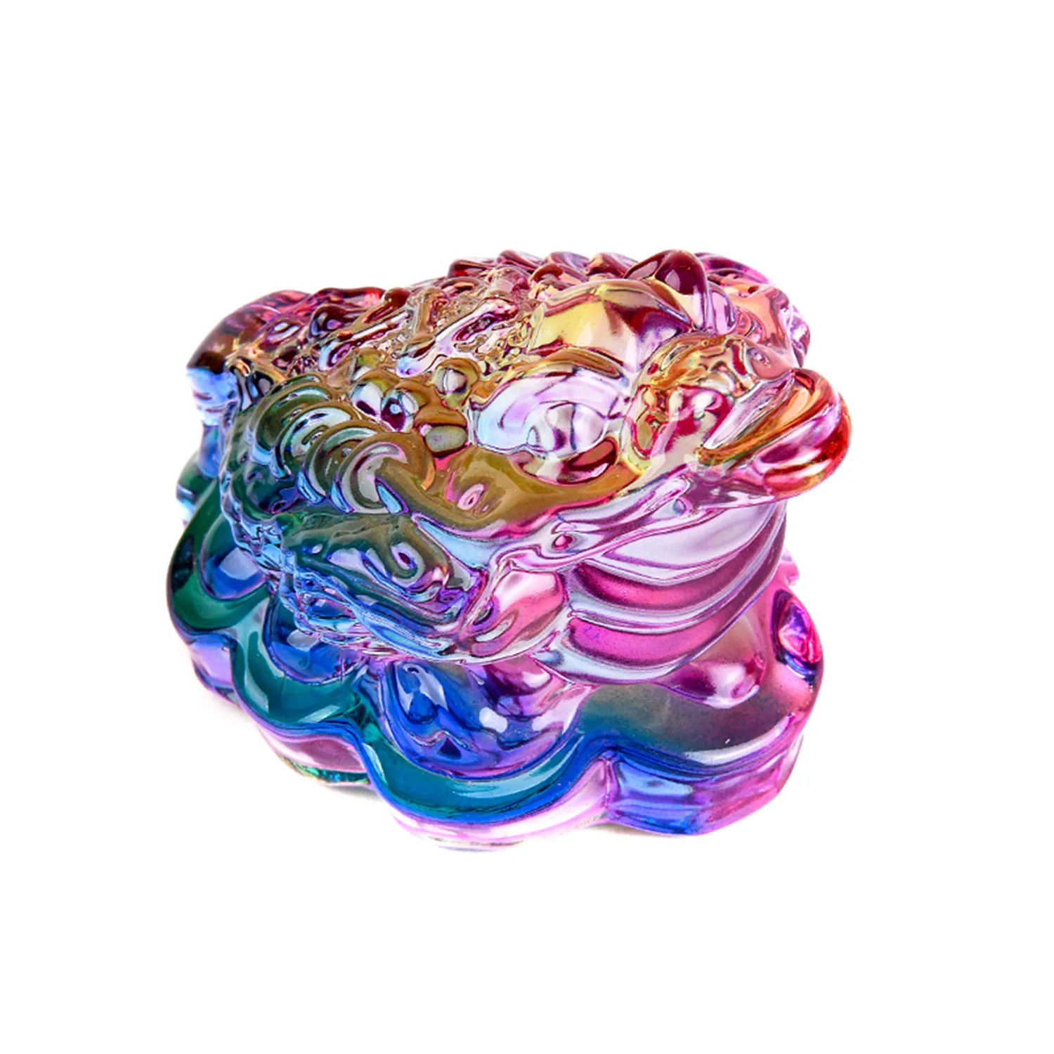 

Colorful Crystal Golden Toad Lucky Decoration Prosperous Transit Lucky Jinbao Home Decoration Gifts