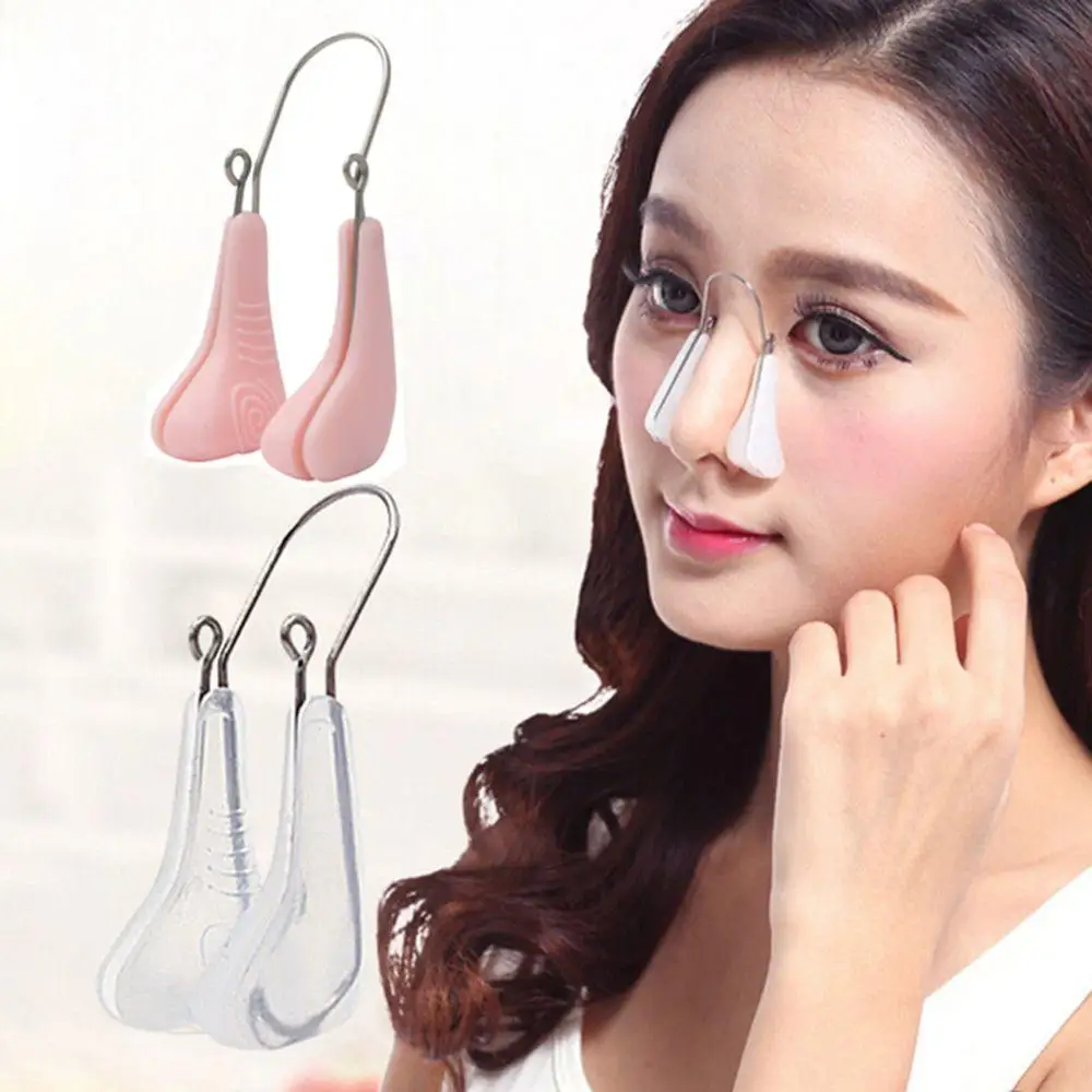 

Soft Silicone Nose Heightening Device Nose Shaper With Lifting Clip Nose Bridge Shaping Corrector Nose Up Massager Beauty Tools