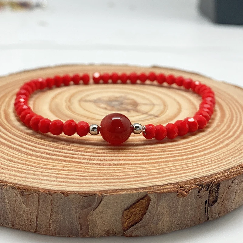 

Charm Bracelets for Women Pearl Natural Stone Elastic Rope Glass Bracelet Stainless Steel Jewelry Bangle Birthday Gift Wholesale