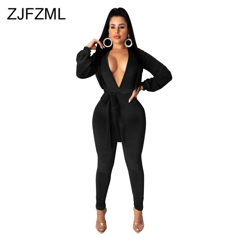 Женское бархатное боди с длинным рукавом и глубоким V образным вырезом|Женские