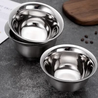 high grade thicker mixing bowl unbreakable stainless steel soup bowl hot insulation bowls and plates 12cm13cm14cm