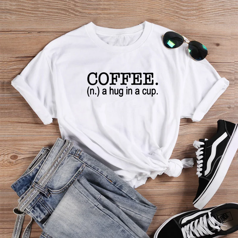 

Coffee Summer Female TShirt Women Top Short Sleeve O-neck Fashion Casual Camisetas Mujer Loose Black Lives Matter Shirt T-shirt