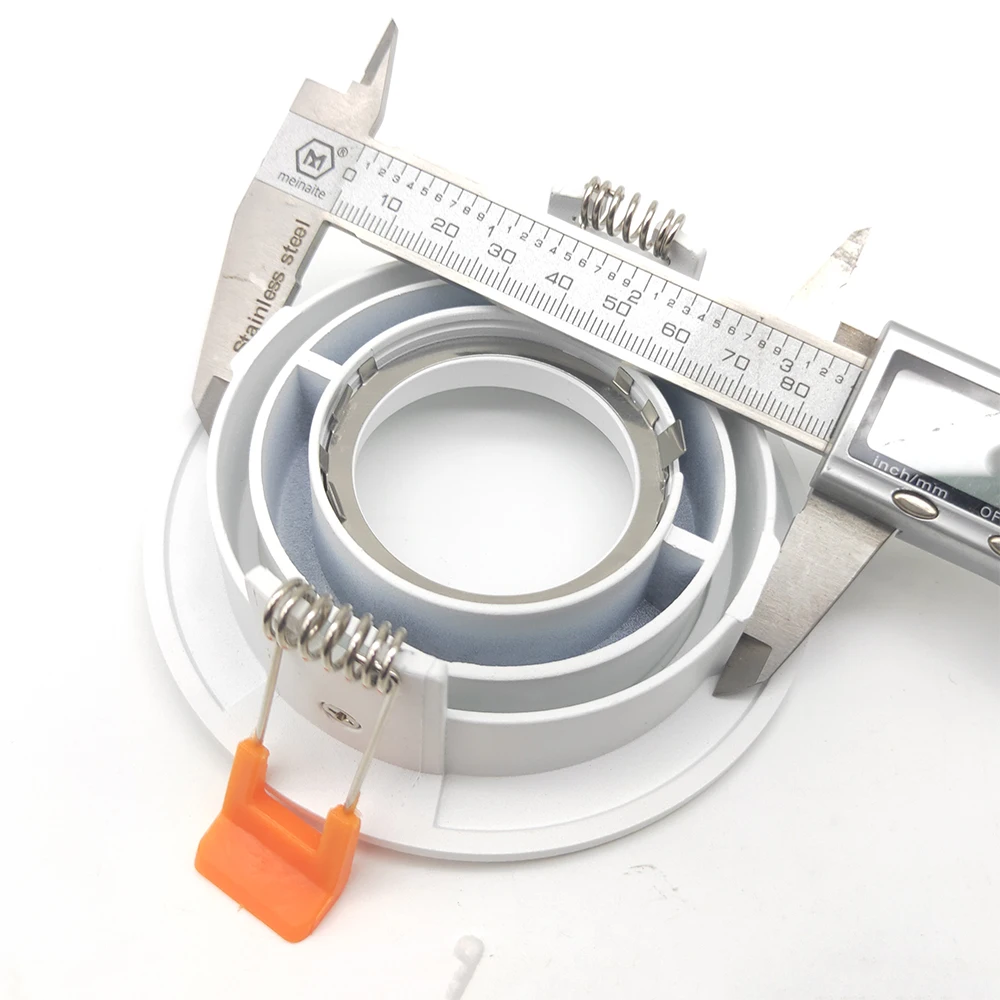 Утопленный регулируемый светодиодный потолочный светильник круглая монтажная