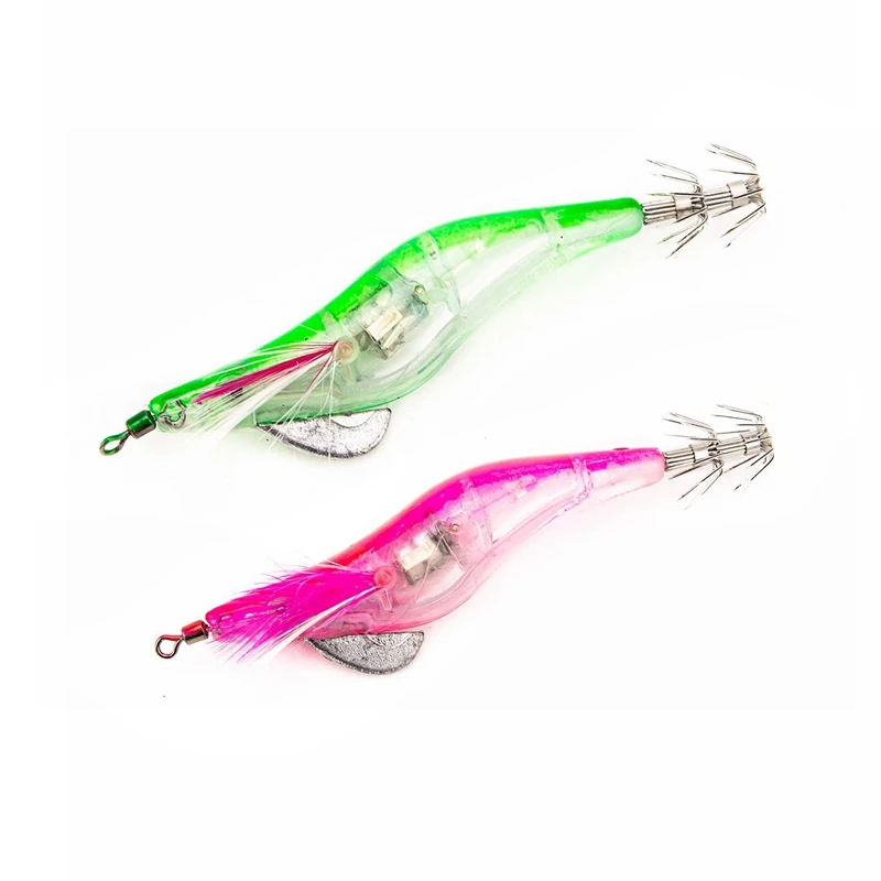 2 шт. мигающие светодиодные рыболовные приманки флэш светильник 10 см гольян