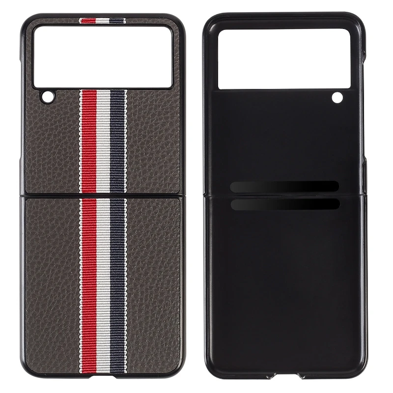 

Suitable for Samsung Galaxy Z flip3 luxury leather mobile phone case Galaxy Z flip3 shockproof full mobile phone case