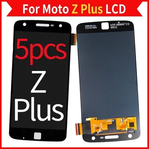 5pcslot for moto z play lcd screen display with touch digitizer assembly xt1635 xt1635 02 5 5 mobile phone parts free global shipping
