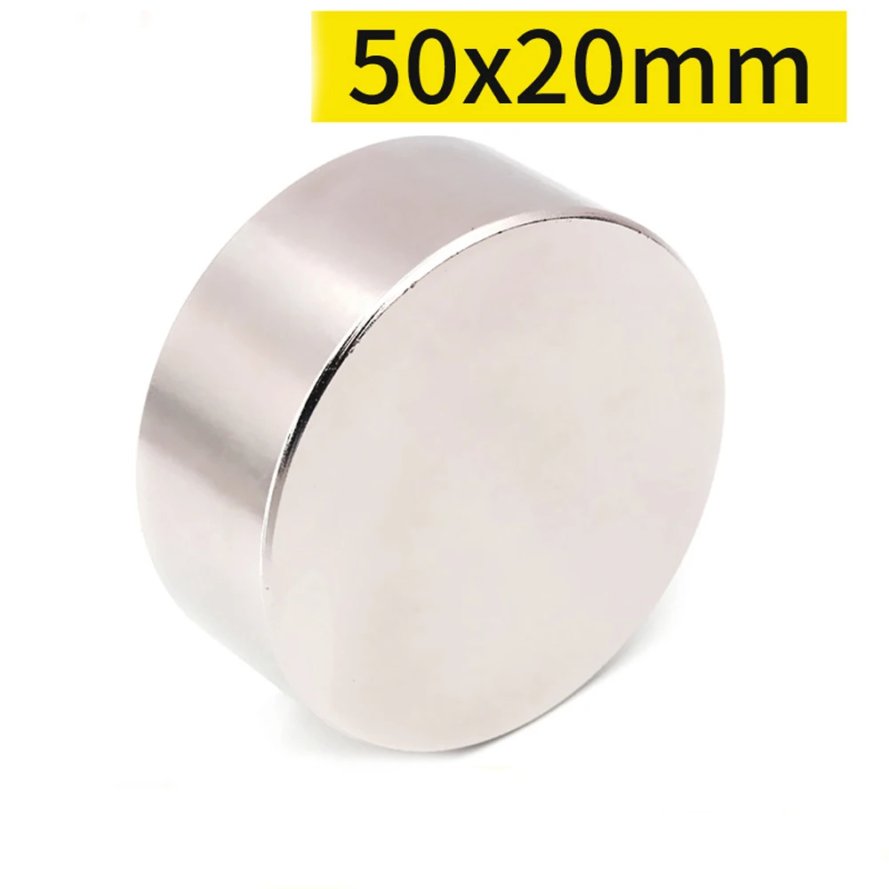 

1 2 5 10PCS/Lot 50x20mm Magnet Round Magnet Strong magnets Rare Earth Neodymium Magnet N35