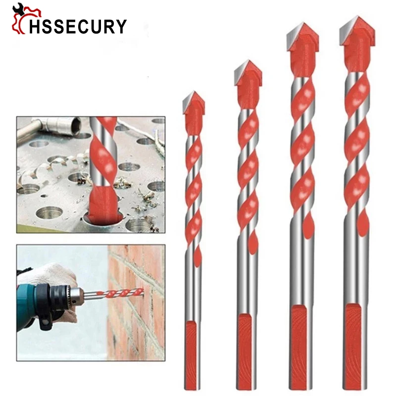 

Threaded Triangle Tungsten Steel Wall Tile Concrete Drilling Bit Household Marble Overlord Drill Hand Electric Drill