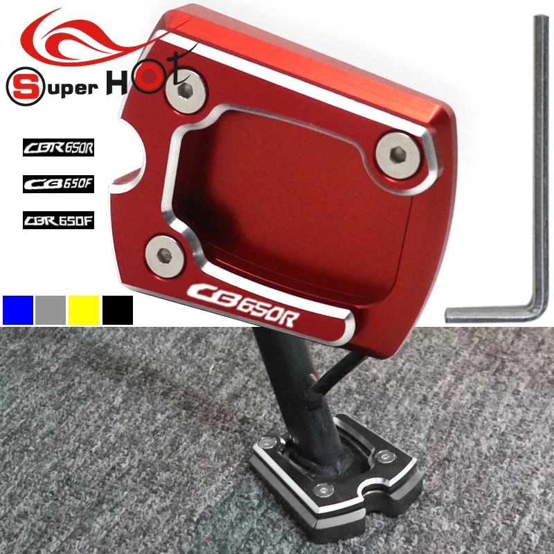 

For Honda CBR650R/F CB650R CBR650F CB 650R 650F CBR 650R 650F Accessories Kickstand Foot Side Stand Extension Pad Support Plate