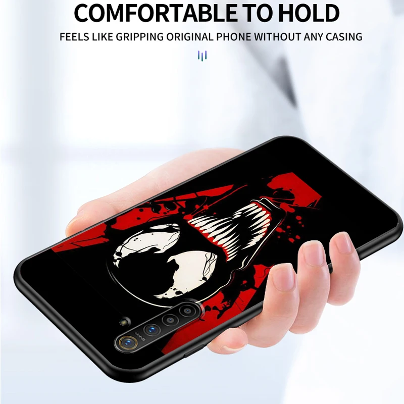 Злодей чудо-яд для OPPO Realme GT Explorer Master Neo Flash Edition C21 C20 C15 C11 C3 мягкая черная